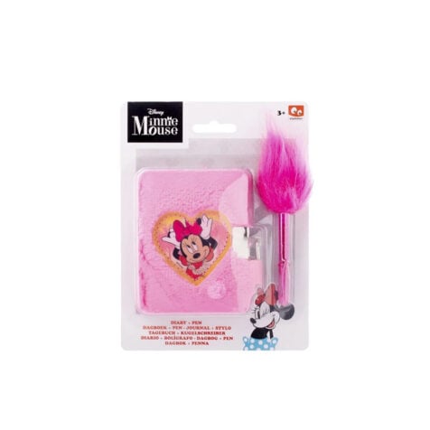 ბლოკნოტი საკეტით და კალმით Minnie Mouse Disney Canenco Toys