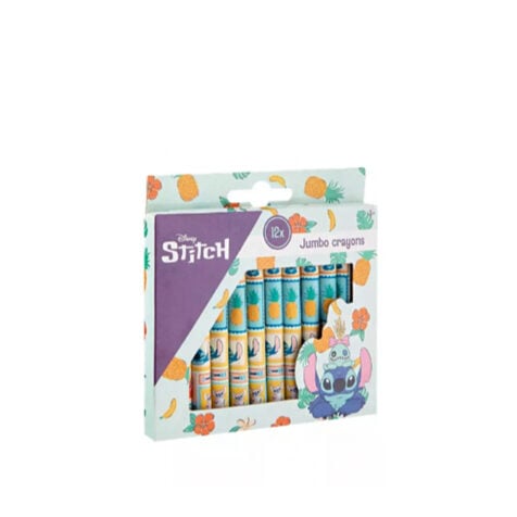 ფერადი ფანქრები 1x12 Jumbo Crayons Stitch Grafix