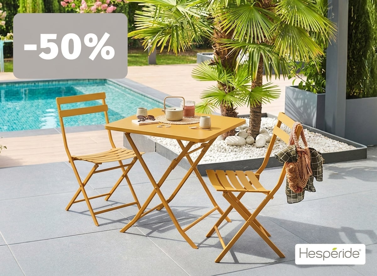 Hesperide-ს გარე ავეჯი ფასდაკლება 50%
