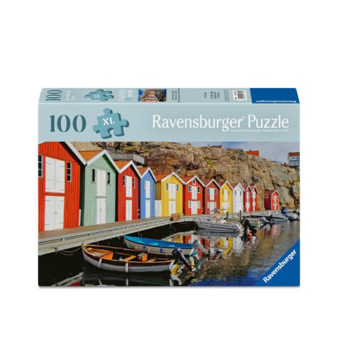 ფაზლი 100 ნაწილით Colourful Houses Of Sweden XL Ravensburger