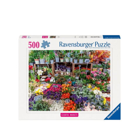 ფაზლი 500 ნაწილით Flower Market, France Ravensburger