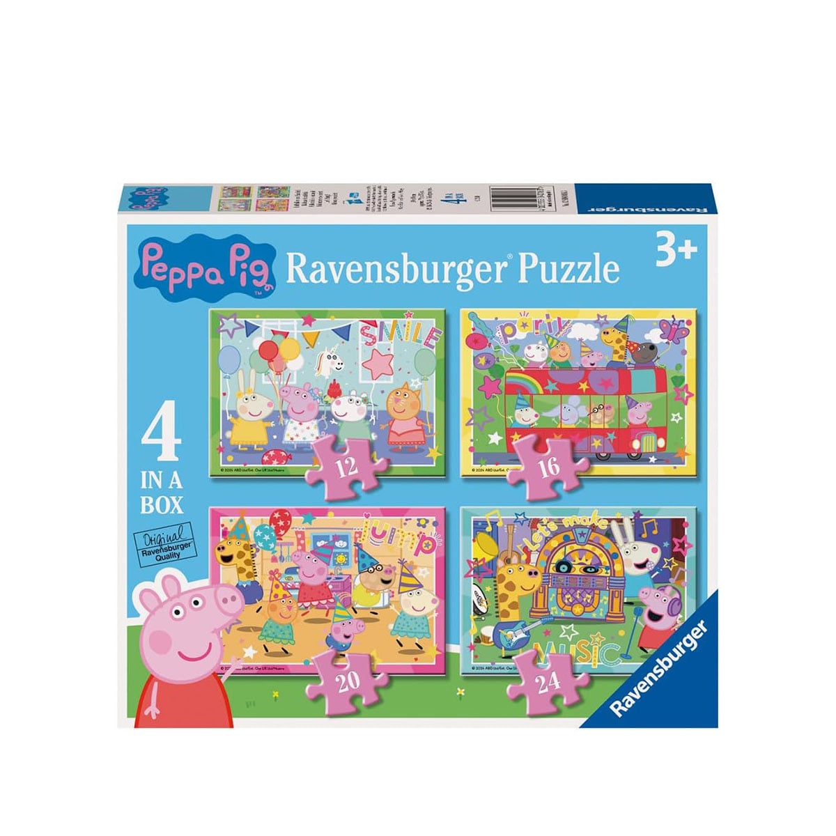 ფაზლი 12-16-20-24 ნაწილით Peppa Pig Ravensburger