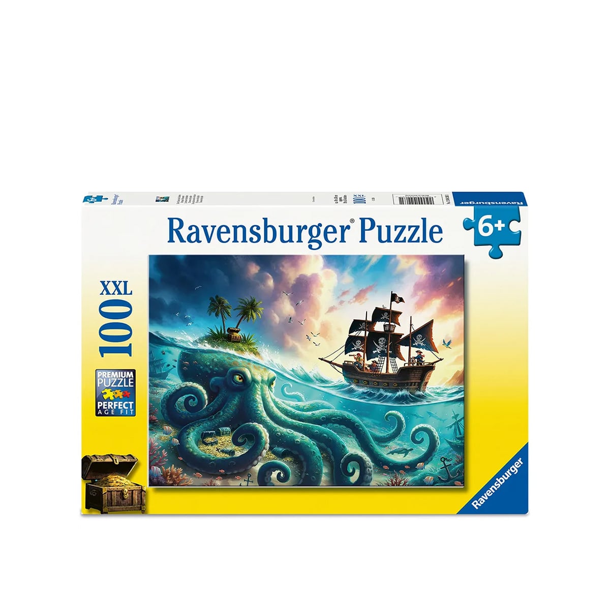 ფაზლი 100 ნაწილით Pirate Treasure XXL Ravensburger