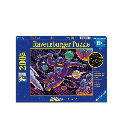 ფაზლი სიბნელეში მანათობელი 200 ნაწილით Space Adventure Starline Ravensburger