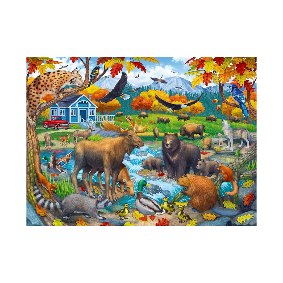 ფაზლი 150 ნაწილით Wildlife Gathering Ravensburger - Image 2