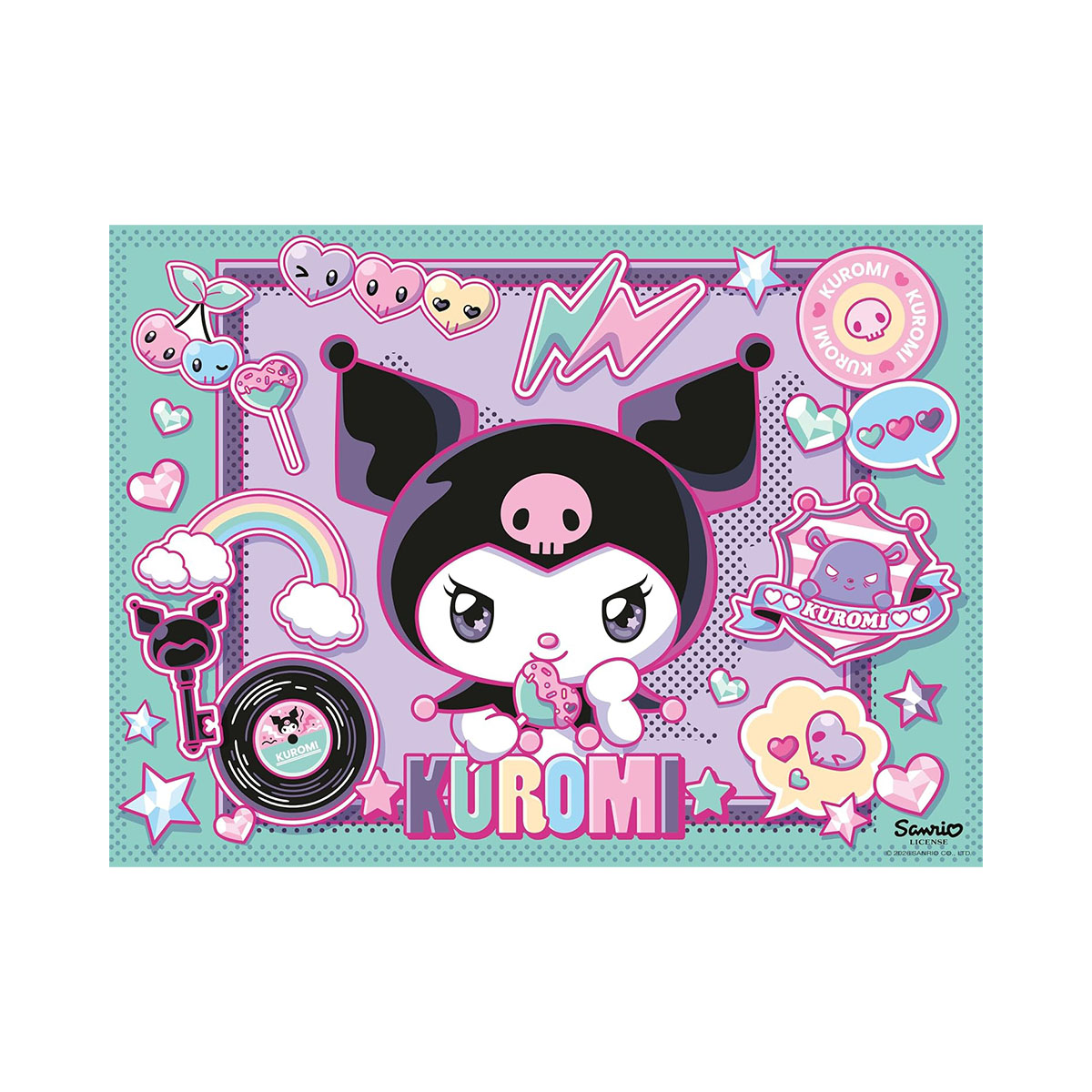 ფაზლი 100 ნაწილით Hello Kitty Kuromi Ravensburger - Image 2