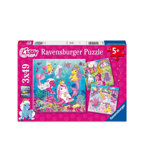 ფაზლი 3x49 ნაწილით Lissy Pony - Magical Worlds Ravensburger