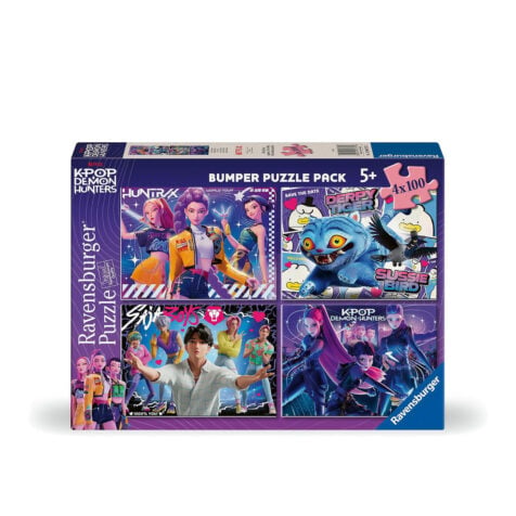ფაზლი 4x100 ნაწილით K-Pop Demon Hunters Ravensburger