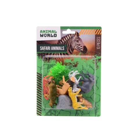 ნაკრები სათამაშო ცხოველები 1x10 Animal World Johntoy