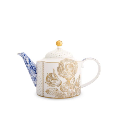 ჩაიდანი ფაიფურის 1.65 ლ Royal White Pip Studio