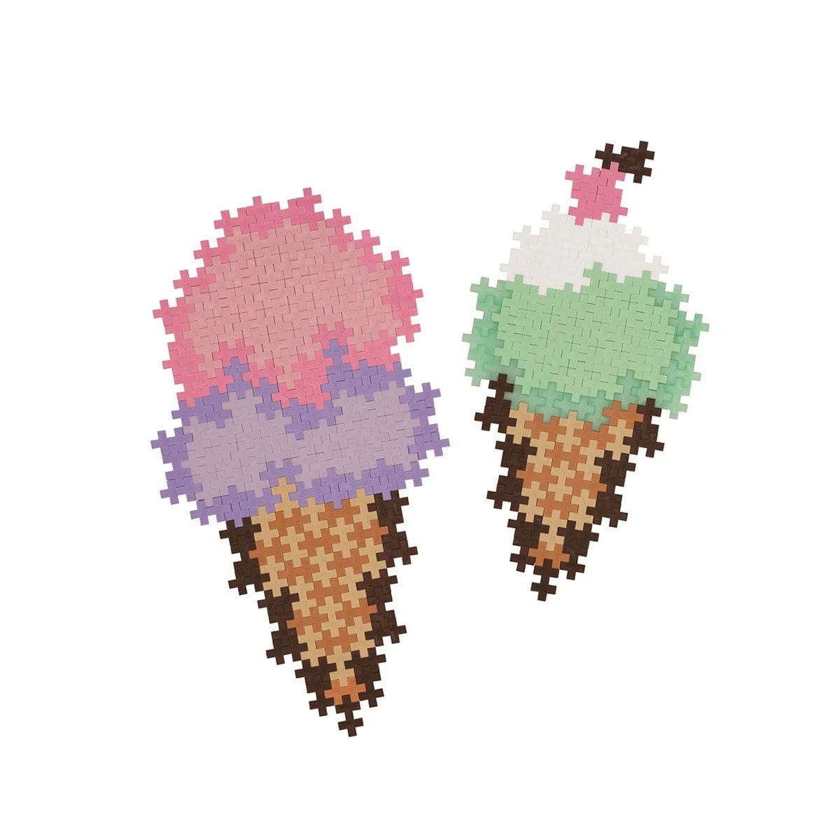 ნაკრები წვრილი კუბიკების 250 ნაწილით Ice Cream Cones Plus-Plus - Image 2