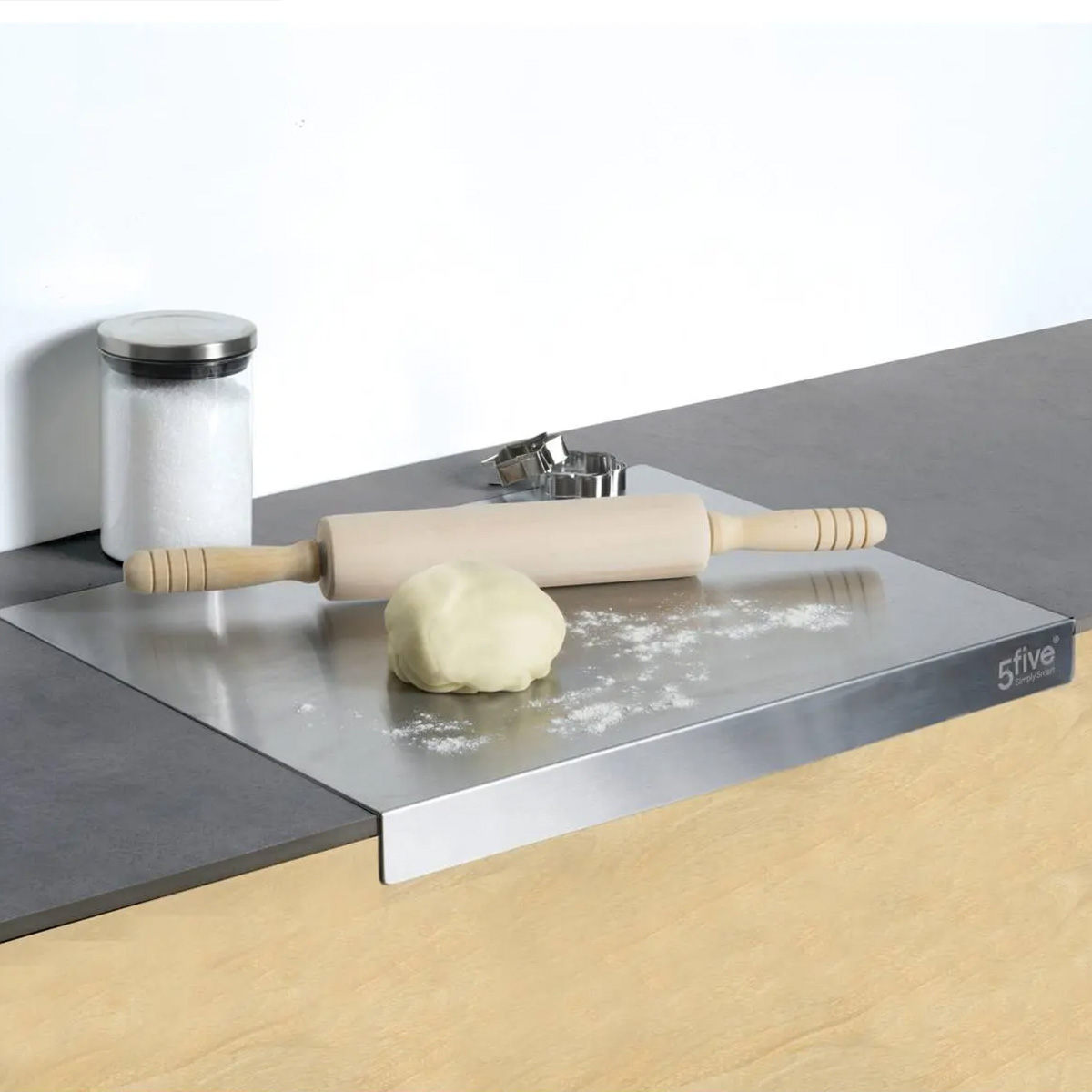 5 Five Simply Smart Stainless Steel Dough Board 50x40 CM - Image 3