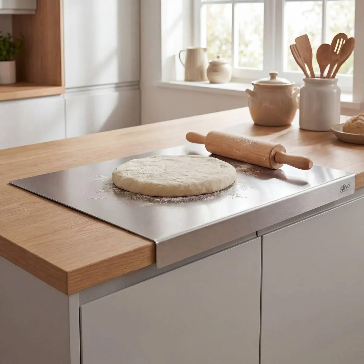 5 Five Simply Smart Stainless Steel Dough Board 50x40 CM - Image 4