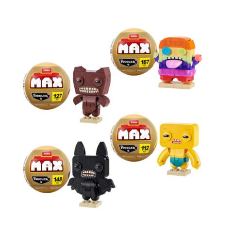 კუბიკების ნაკრები კაფსულაში ფიგურა MAX Build More Premium Fugglers Collection Zuru