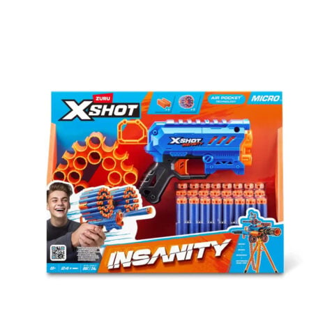 პლასტმასის თოფი 24 ტყვიით Insanity X-Shot Zuru