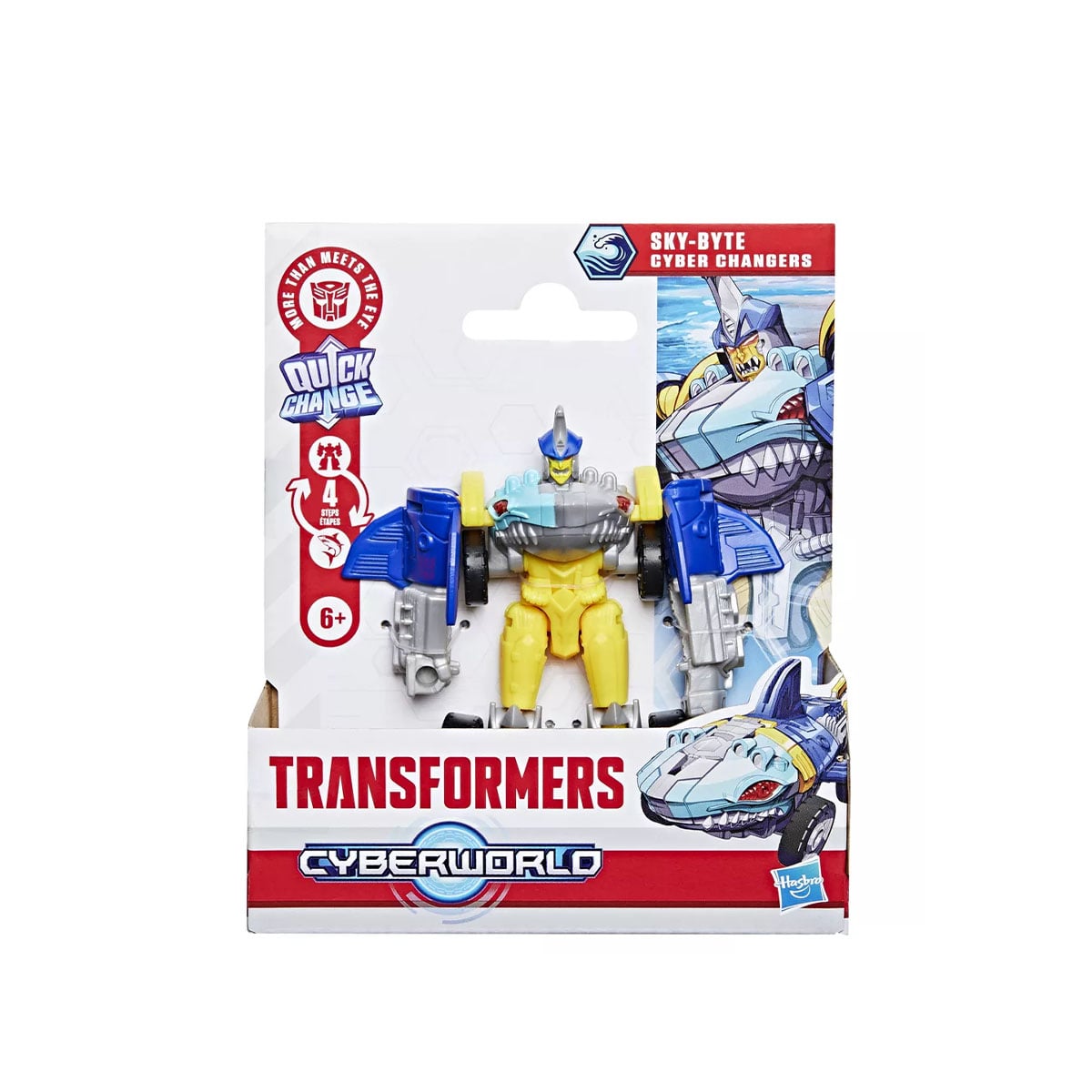 Hasbro-Transformers Cyberworld Sky-Byte Cyber Changers 10 CM