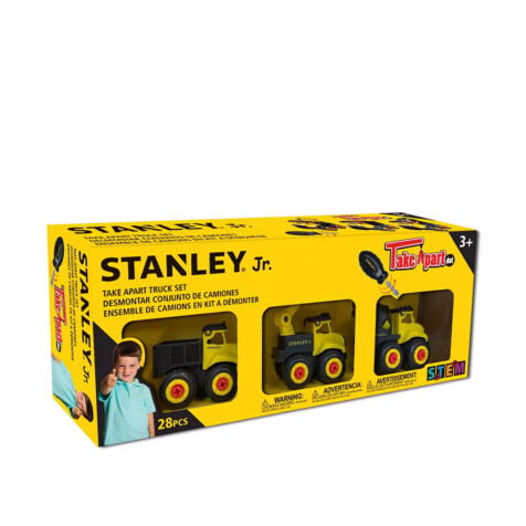 ასაწყობი სატვირთო მანქანების ნაკრები Take Apart Stanley Jr.