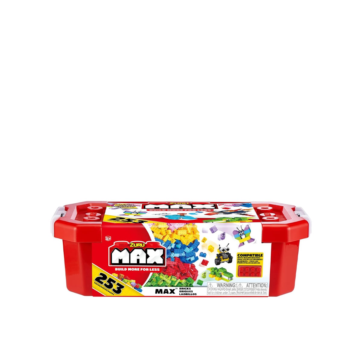 Zuru Max Build More Multicolored Building Bricks Set 253 Pieces