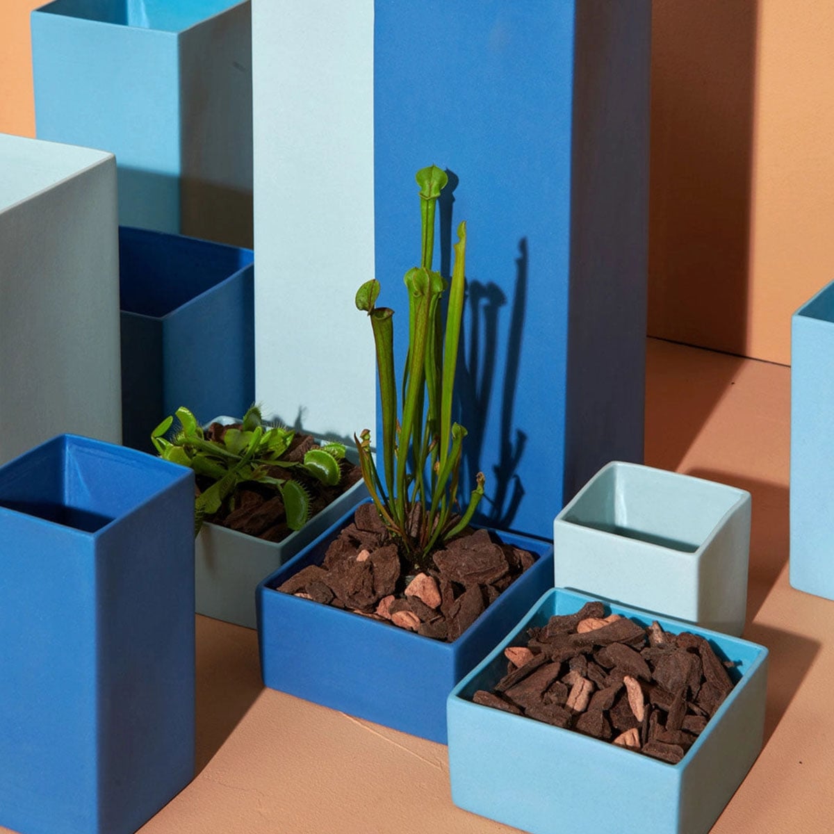 ლარნაკი კერამიკის 18 სმ Cube Blue ASA Selection - Image 4