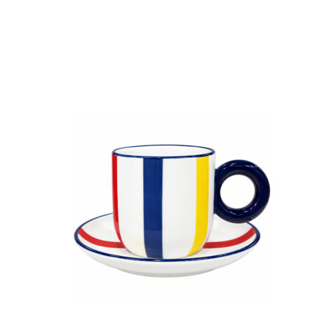 ფინჯანი ლამბაქით ფაიფურის 280 მლ Rainbow Town Super