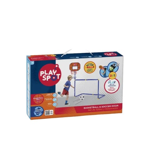 Playspot-2-in-1 Football And Basketball Set