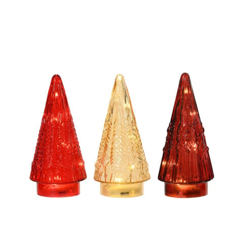 Kaemingk Christmas Decorative Tree With Light Glass 18.2 CM