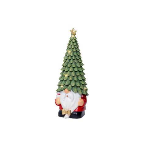 Kaemingk Christmas Tree Santa With 10 Led 29 CM