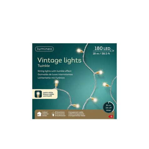 Kaemingk Christmas With 180 Led Warm Light, 8 Functions, 18 M