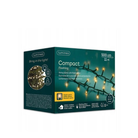Kaemingk Christmas light With 500 Led Warm Light 8 Functions 11 M