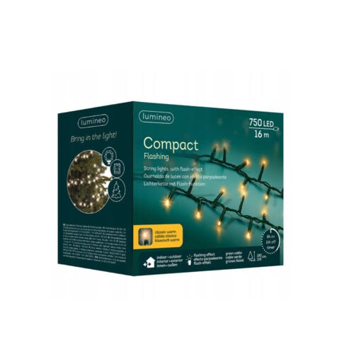 Kaemingk Christmas light With 750 Led Warm Light 8 Functions 16 M