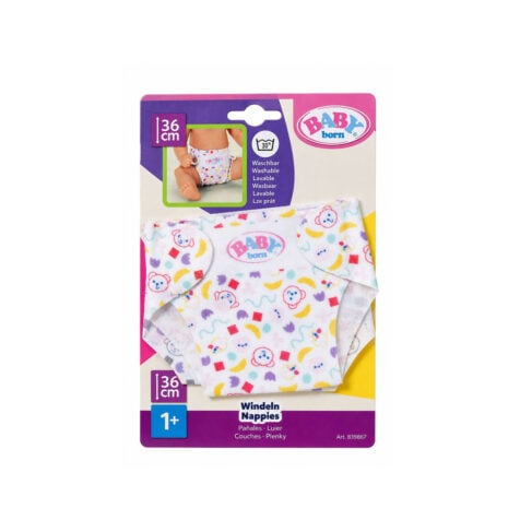 თოჯინის საფენი 36 სმ 1x2 Baby Born Zapf Creation