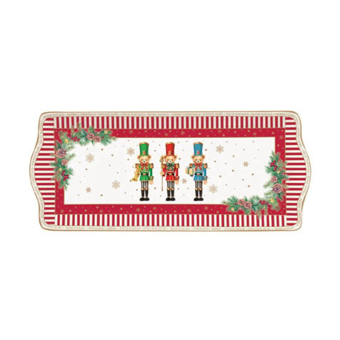 Easy Life Christmas Teddy Serving Plate 36x16 CM