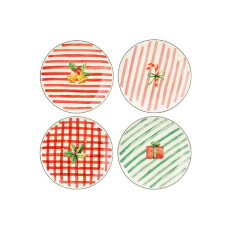 Edelman Christmas Breakfast Plates 20.5 CM 1x4