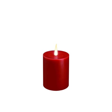 Edelman Christmas Decorative Candle With Led 7.5x7.5 CM