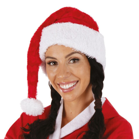 P'tit Clown Adult Santa Claus Scratch And Pluch Hat