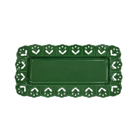 საახალწლო ლანგარი 36x12 სმ Lace Hollow Christmas Tableware Super