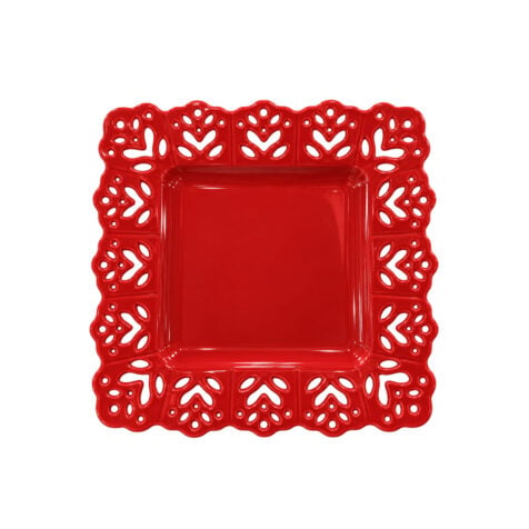 Super Christmas Tableware Lace Hollow Platter 25x25 CM