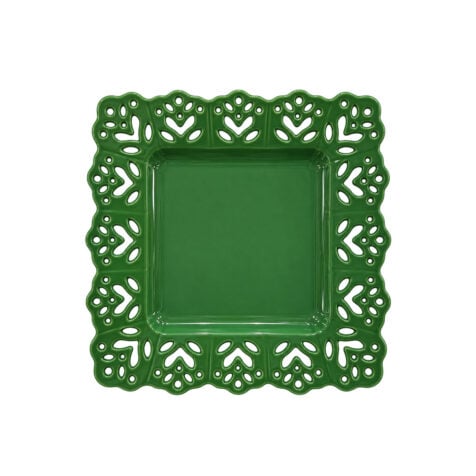 Super Christmas Tableware Lace Hollow Platter 25x25 CM
