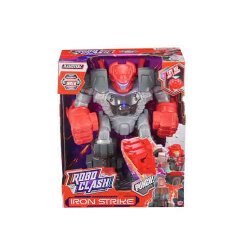 რობოტი ხმით/ნათებით 30 სმ Robo Clash Iron Strike Teamsterz HTI Toys