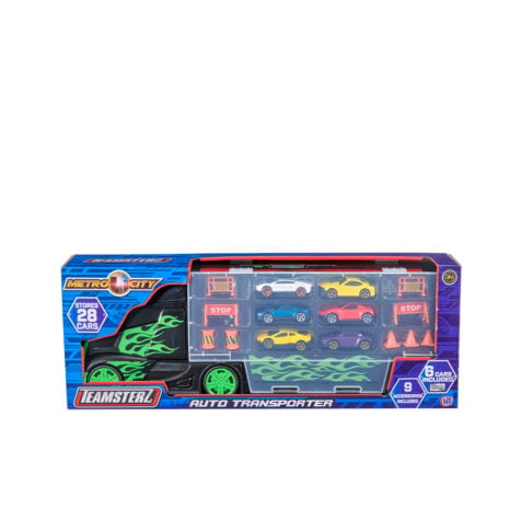 გადამზიდი მანქანა მცირე ზომის 6 მანქანით Teamsterz HTI Toys