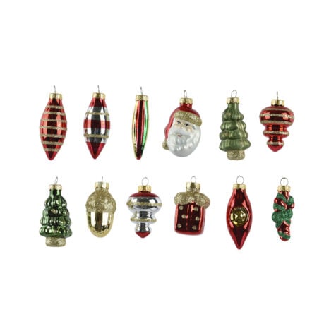 Kaemingk Christmas Tree Toy Set Box 5 CM 1x12