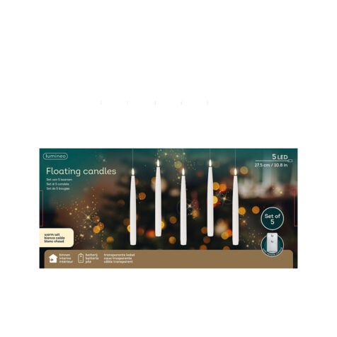 Kaemingk Lumineo Floating Candles Set With 10 LED Lights