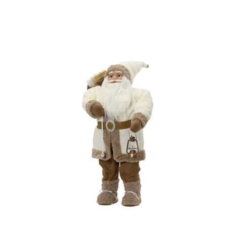 Kaemingk Santa With Gift Bag And Lantern 80 CM