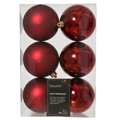 Kaemingk Christmas tree Toy Bauble 8 CM 1x6