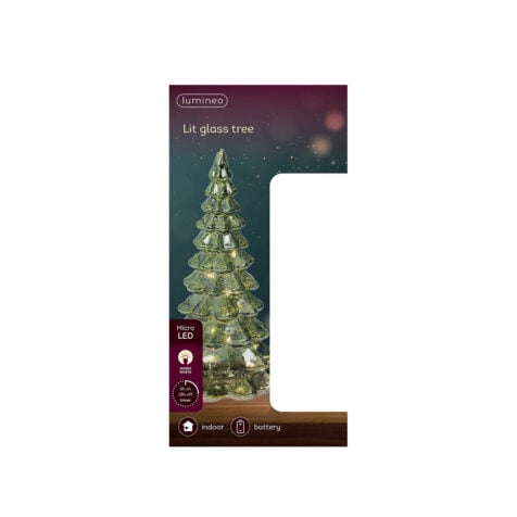 Kaemingk Decorative Christmas Tree With 10 Led 21 CM
