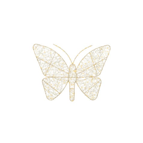 Kaemingk Decorative Christmas Light Micro Butterfly With 300 LED Flashing & Static Effects 98x77 CM
