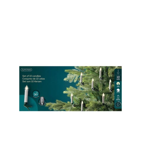Kaemingk Christmas LED Candle Lights With Timer 10 CM 1x10