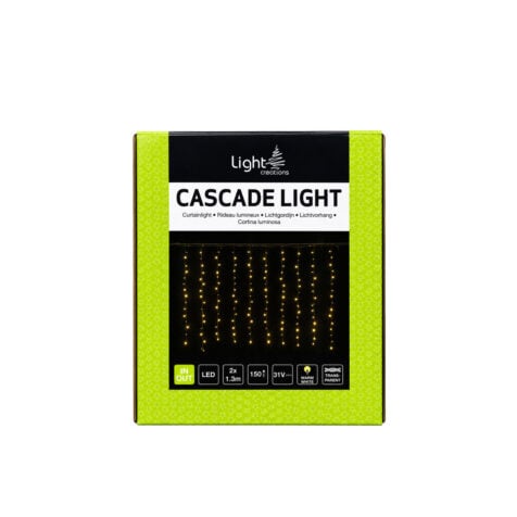 საახალწლო განათება ფარდა 2x1.3 მ 150 Led ნათურით თეთრი თბილი ნათებით Essential Line Light Creations