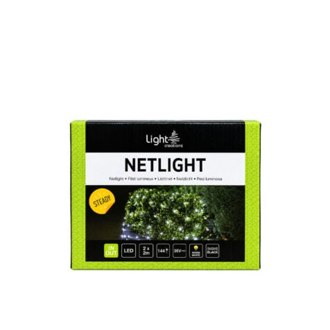 Light Creations Essential Line Spika Christmas Net Lights 2x2 M With 144 Led Warm White Light