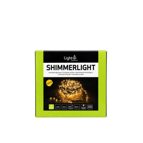 Light Creations Christmas Sparkle Lights With 1500 Led Arizona White Light, 8 Functions And 34 M Green Cable
